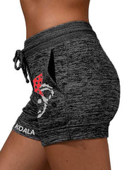 Koala With Bandana Print Casual Shorts